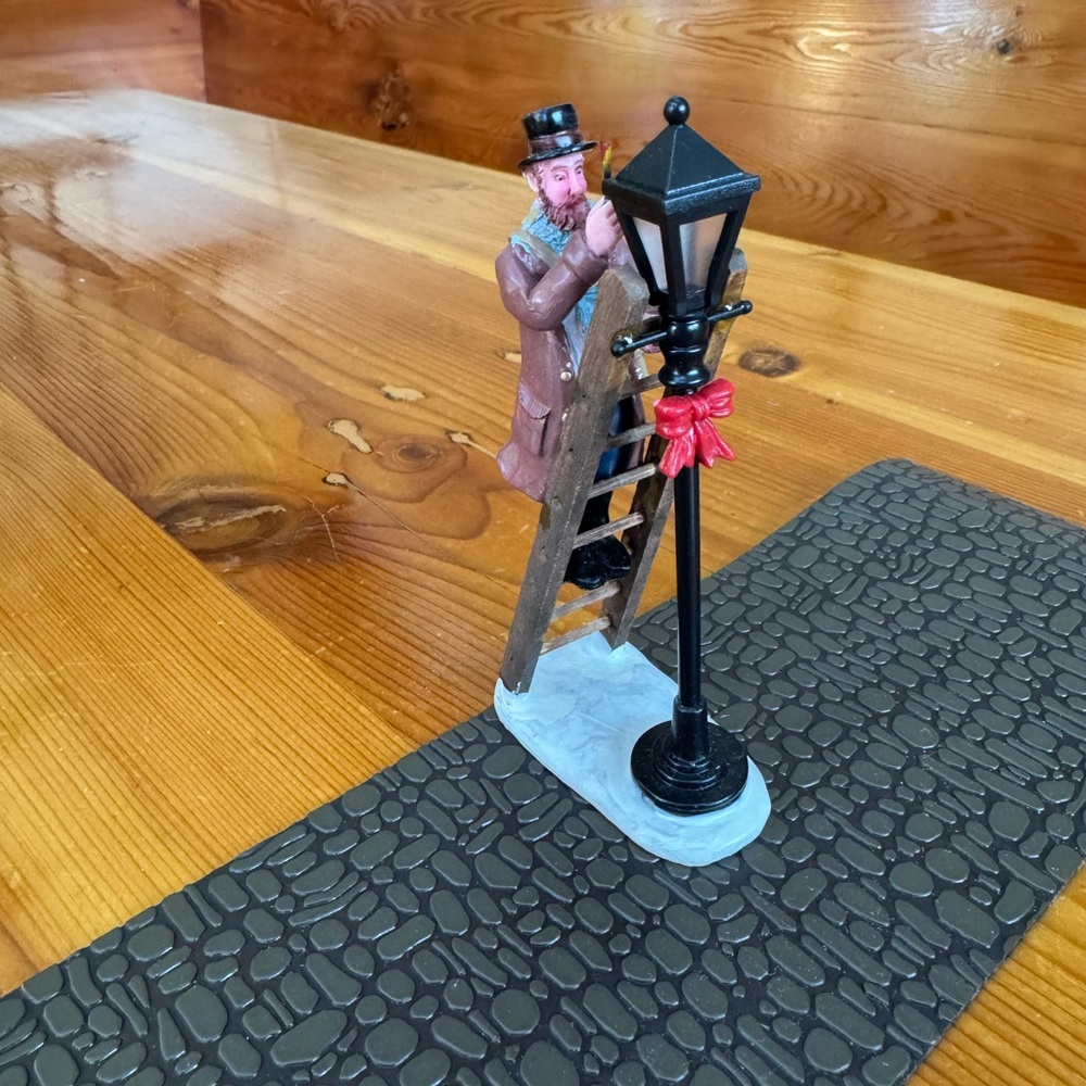 Victorian Lamplighter Figurine